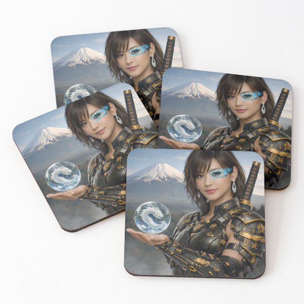 Item preview, Cyber Samurai with Dragon Crystal – Futuristic Japanese Spirit Art designed and sold by Dragon-Samurai.