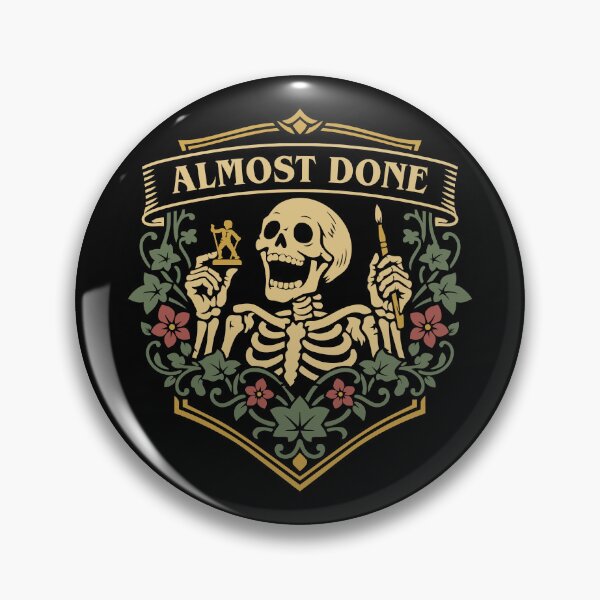 Item preview, Almost Done Funny Miniature Painting designed and sold by pixeptional.