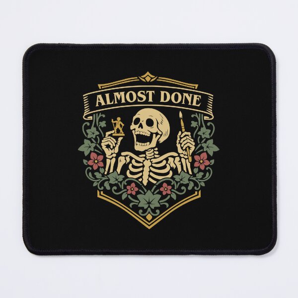 Item preview, Almost Done Funny Miniature Painting designed and sold by pixeptional.