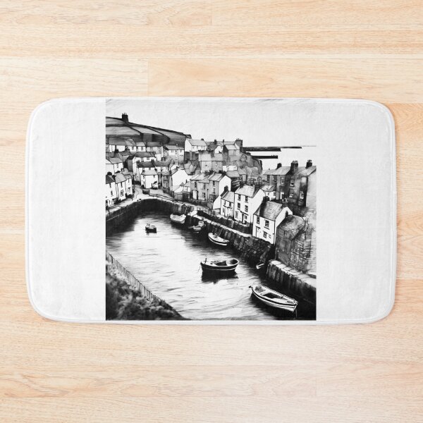 Item preview, Staithes’ harbour designed and sold by Island Art Studios.