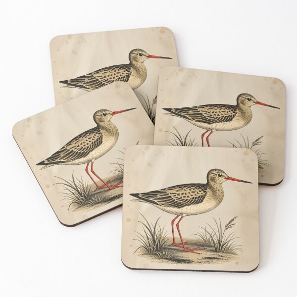 Item preview, Common Redshank Bird Poster – Le Chevalier gambette – Vintage Bird Illustration from 19th Century Atlas Print designed and sold by Jeeklsdotcom.