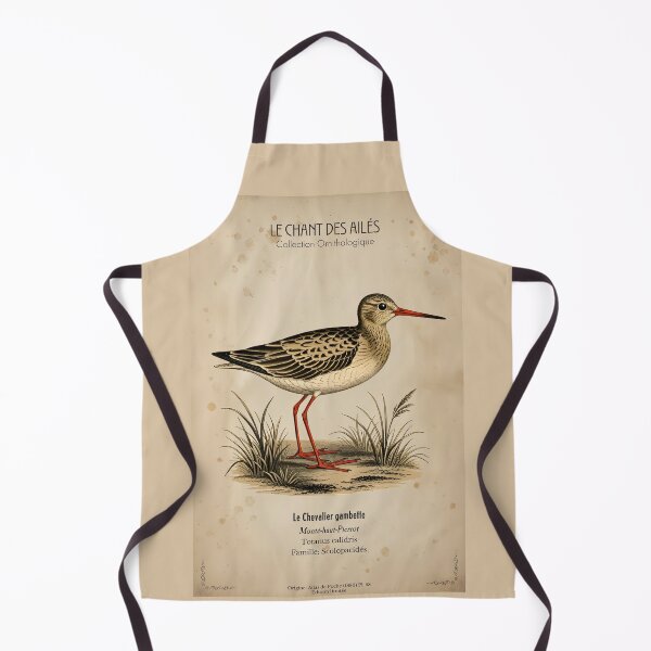 Item preview, Common Redshank Bird Poster – Le Chevalier gambette – Vintage Bird Illustration from 19th Century Atlas Print designed and sold by Jeeklsdotcom.