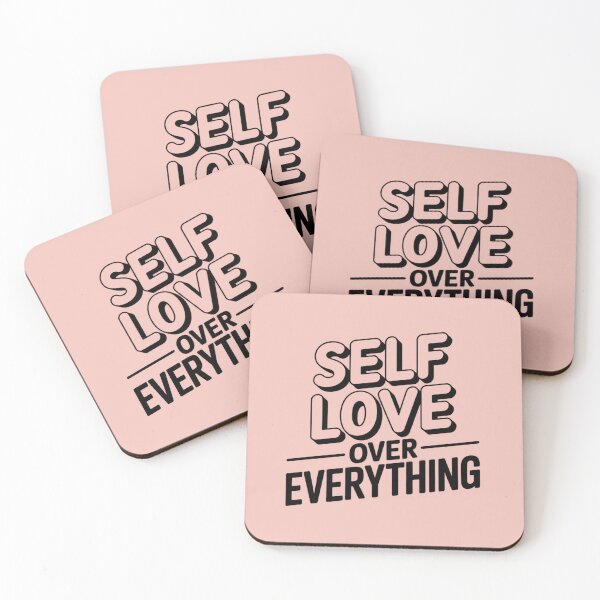 Item preview, Self Love Over Everything – Minimal Positive Typography Design designed and sold by ABLAT_CREATIONS.