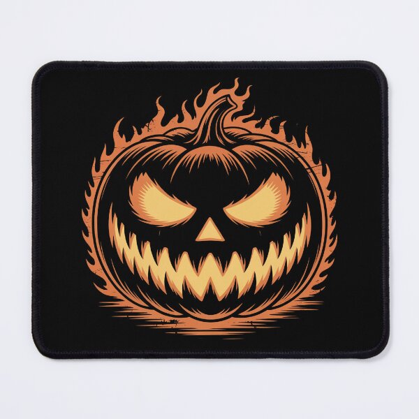 Item preview, Flaming Evil Pumpkin Face designed and sold by flagylART.