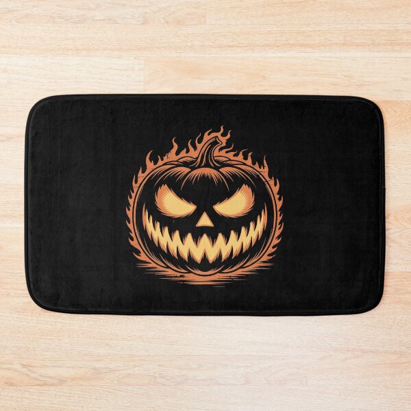 Item preview, Flaming Evil Pumpkin Face designed and sold by flagylART.