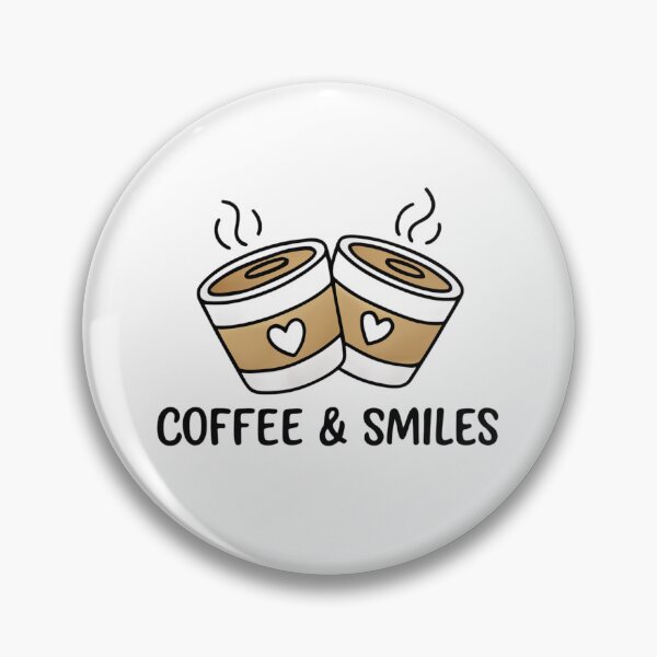 Item preview, Coffee & Smiles – Cute Coffee Lover Design designed and sold by Be-You-Vibes.