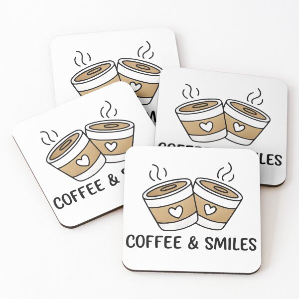 Item preview, Coffee & Smiles – Cute Coffee Lover Design designed and sold by Be-You-Vibes.
