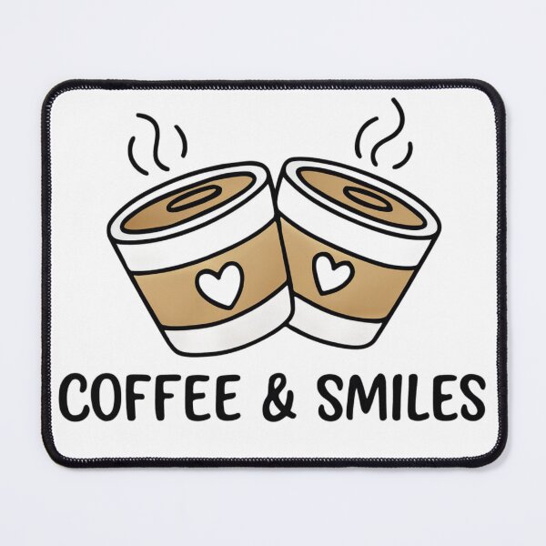 Item preview, Coffee & Smiles – Cute Coffee Lover Design designed and sold by Be-You-Vibes.