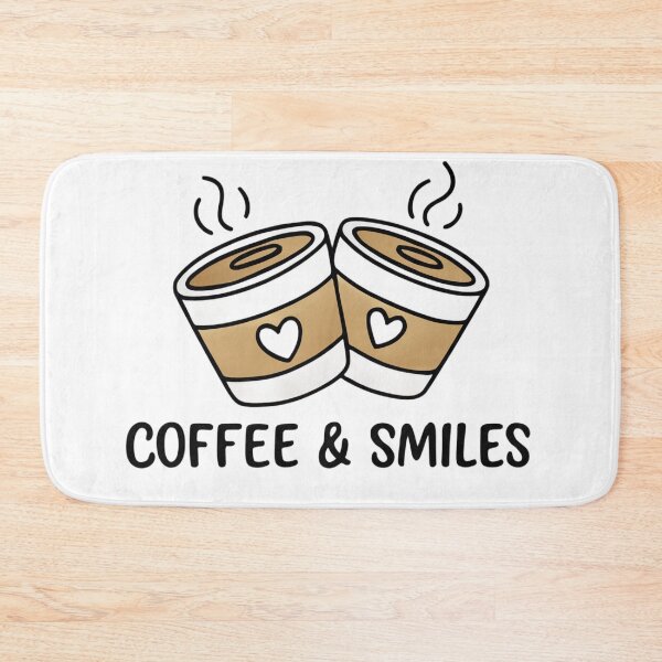 Item preview, Coffee & Smiles – Cute Coffee Lover Design designed and sold by Be-You-Vibes.