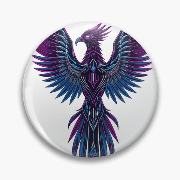 Item preview, Cyberpunk Phoenix - Futuristic Neon Bird Aesthetic Art designed and sold by KerOo1.