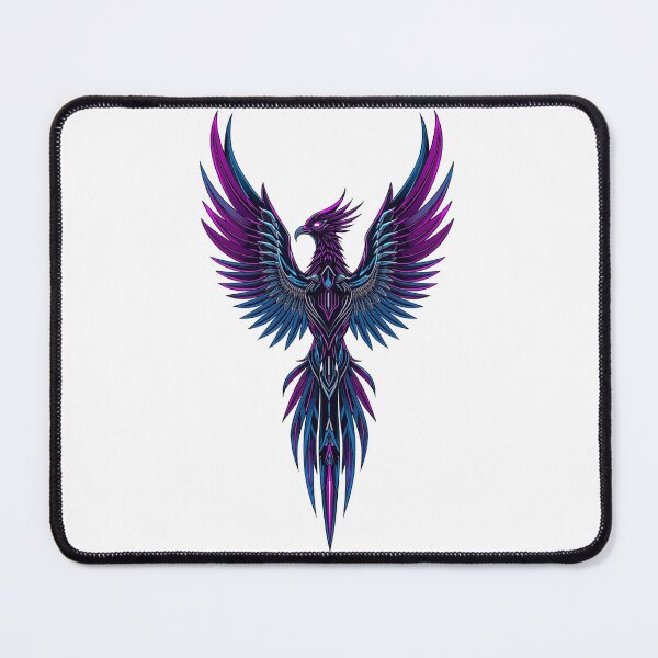 Item preview, Cyberpunk Phoenix - Futuristic Neon Bird Aesthetic Art designed and sold by KerOo1.