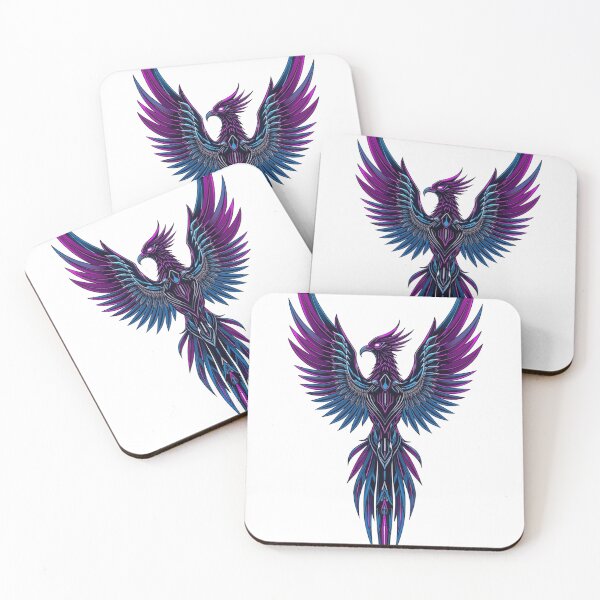 Item preview, Cyberpunk Phoenix - Futuristic Neon Bird Aesthetic Art designed and sold by KerOo1.