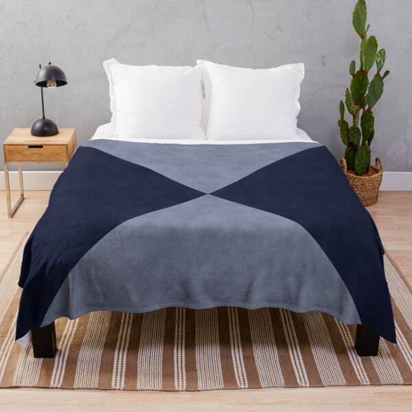 Item preview, Navy and Slate Blue Geometric Hourglass Abstract designed and sold by pluielegere.