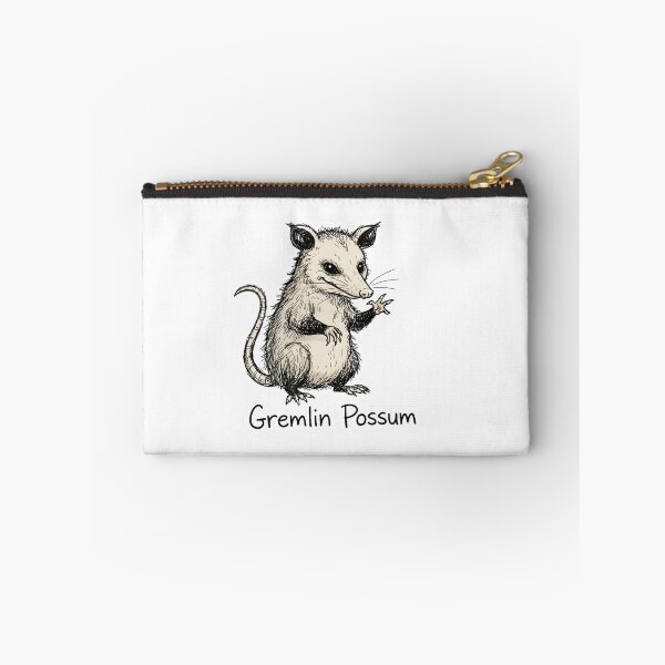 Item preview, Gremlin Possum Sticker – Chaotic Goblin Energy Funny Animal Shirt designed and sold by ZyxDes.