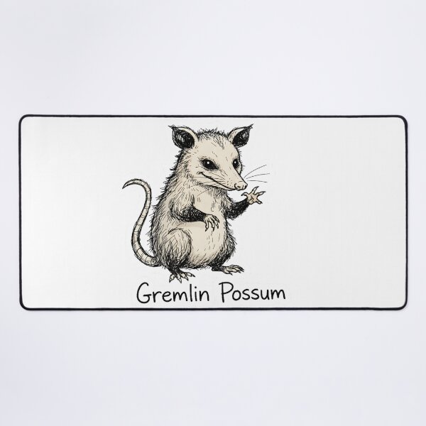 Item preview, Gremlin Possum Sticker – Chaotic Goblin Energy Funny Animal Shirt designed and sold by ZyxDes.