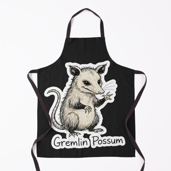 Item preview, Gremlin Possum Sticker – Chaotic Goblin Energy Funny Animal Shirt designed and sold by ZyxDes.