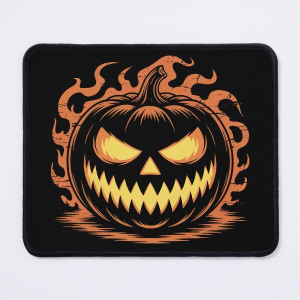 Item preview, Flaming Evil Pumpkin Face designed and sold by flagylART.