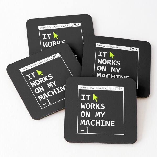 Item preview, IT Works On My Machine Programmer Humor Software Developer designed and sold by SplashTastic.