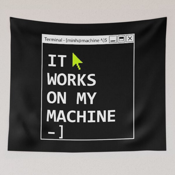 Item preview, IT Works On My Machine Programmer Humor Software Developer designed and sold by SplashTastic.