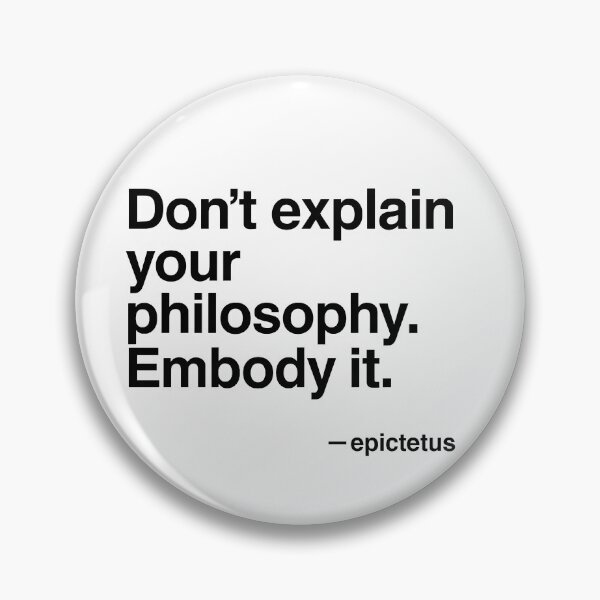 Item preview, Embody It – Epictetus Minimal Stoic (Black Font) designed and sold by TshirtsLabs.