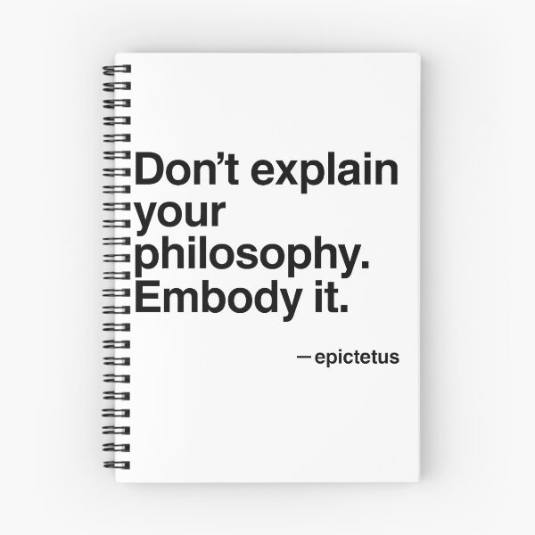 Item preview, Embody It – Epictetus Minimal Stoic (Black Font) designed and sold by TshirtsLabs.