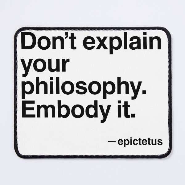 Item preview, Embody It – Epictetus Minimal Stoic (Black Font) designed and sold by TshirtsLabs.