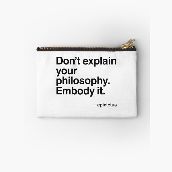 Item preview, Embody It – Epictetus Minimal Stoic (Black Font) designed and sold by TshirtsLabs.