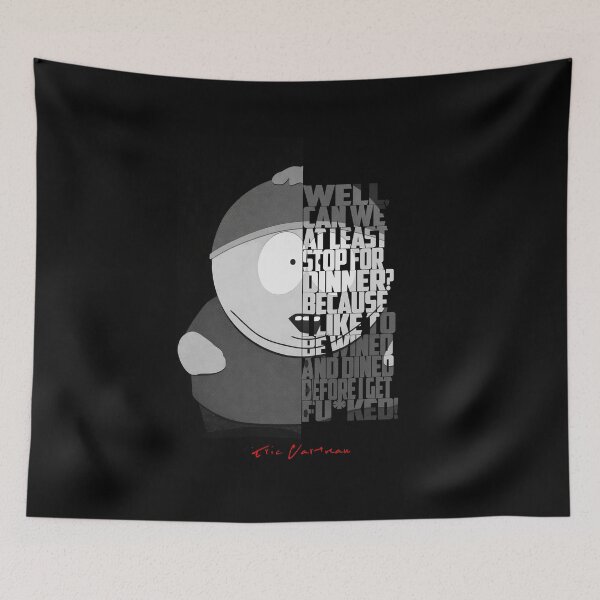 Item preview, Eric Cartman Black and White Quote Portrait Poster | South Park Fan Art Wall Decor designed and sold by Enea Kelo.