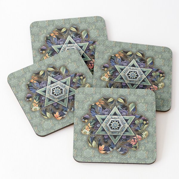 Item preview, Star of David, Pattern 58, Flower. designed and sold by UltraQuirky.