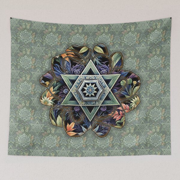 Item preview, Star of David, Pattern 58, Flower. designed and sold by UltraQuirky.
