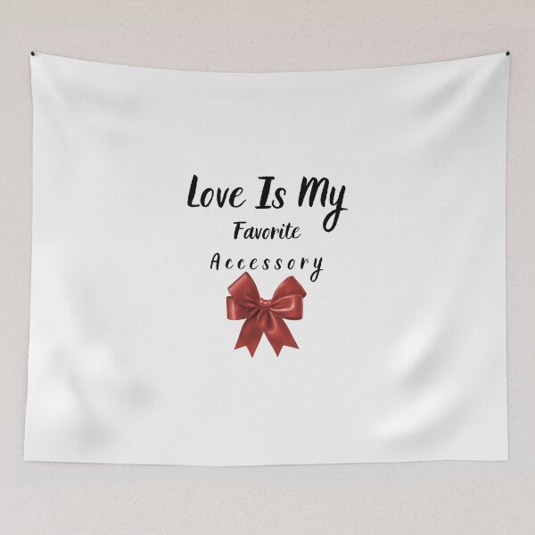 Item preview, Love Is My Favorite Accessory – Minimal Heart / Bow Design designed and sold by FreshLineArts.