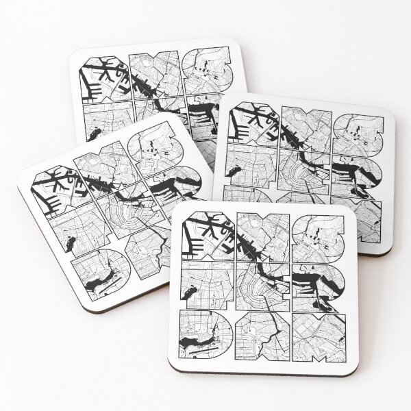 Artikelvorschau, Amsterdam-Stadtplan-Grafik entworfen und verkauft von MO-KO Studio.
