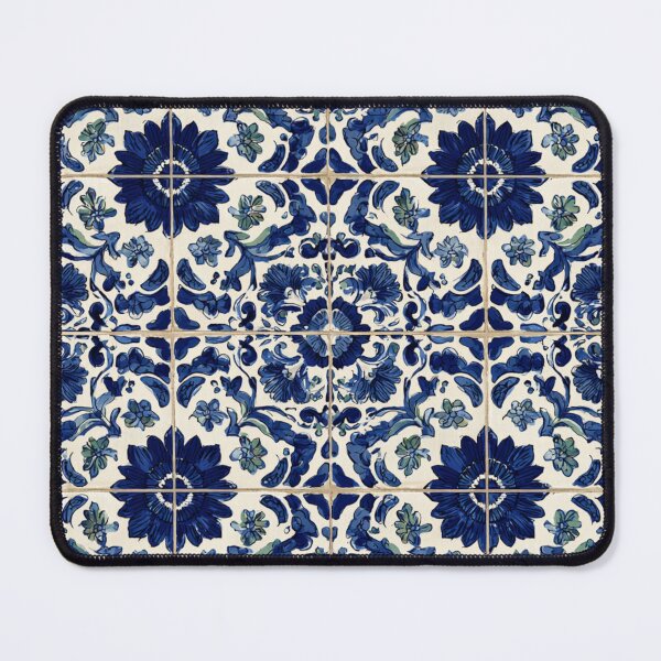 Item preview, Royal Delft Blue Floral Hand Painted Pattern designed and sold by GrinGalore.