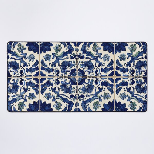 Item preview, Royal Delft Blue Floral Hand Painted Pattern designed and sold by GrinGalore.