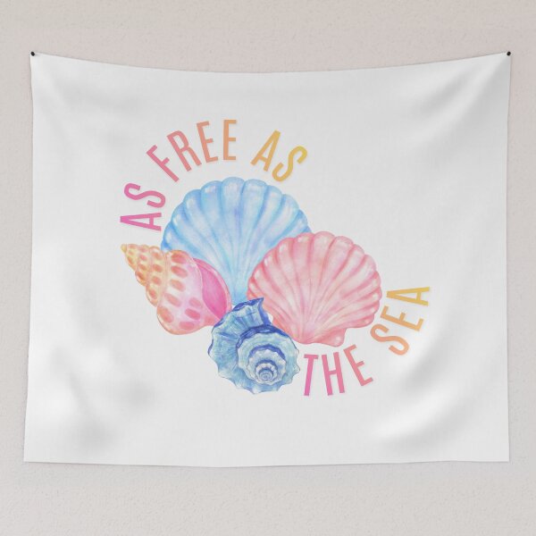 Item preview, Free As The Sea Illustration designed and sold by byGokcem.