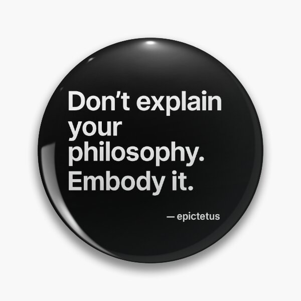 Item preview, Embody It – Epictetus Minimal Stoic (White Font) designed and sold by TshirtsLabs.