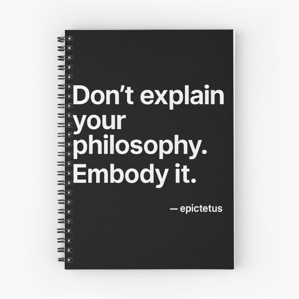 Item preview, Embody It – Epictetus Minimal Stoic (White Font) designed and sold by TshirtsLabs.