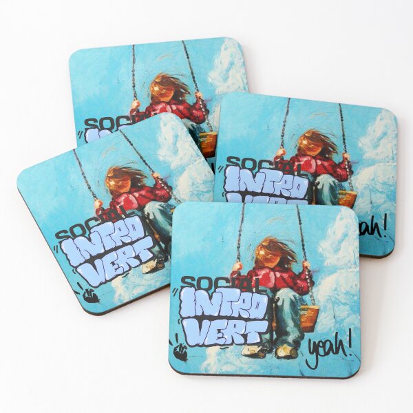 Item preview, Introvert Quote Retro Painting Design designed and sold by Unstocks.