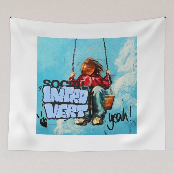 Item preview, Introvert Quote Retro Painting Design designed and sold by Unstocks.