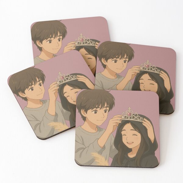 Item preview, Anime Couple - Boy Crowning Girl with Tiara designed and sold by GunnuDesigns.