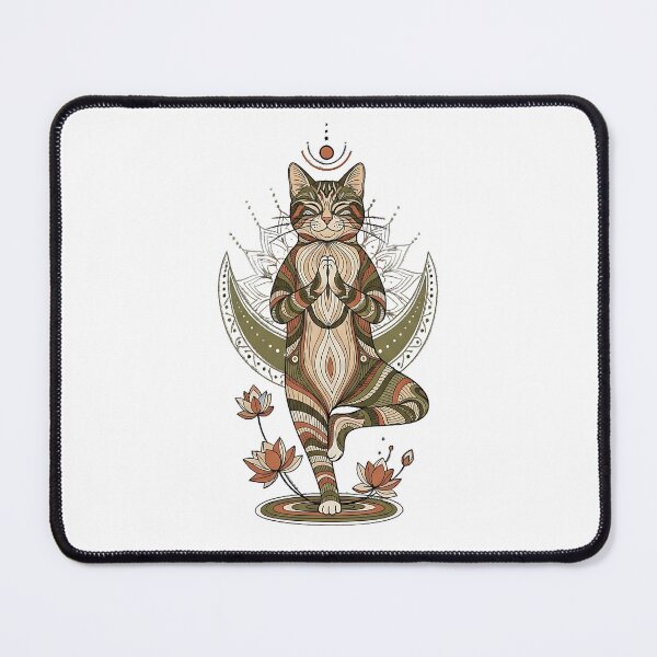 Item preview, Cat Balance Yoga – Mindful Meditation Art designed and sold by Pluto ⭐️.