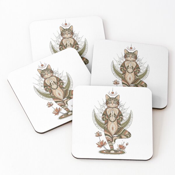 Item preview,  Cat Balance Yoga – Mindful Meditation Art designed and sold by Pluto ⭐️.