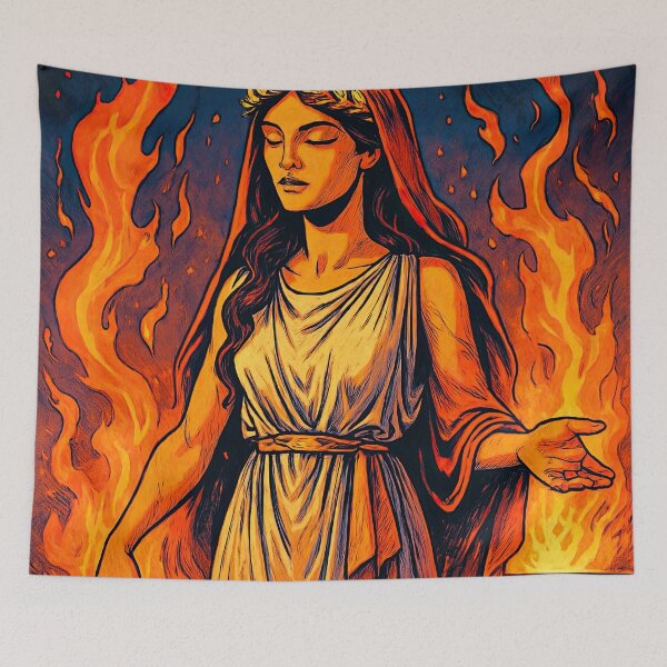 Item preview, Hestia, Greek goddess of the hearth| Comics stylCartoone -  designed and sold by ComicsFactory.