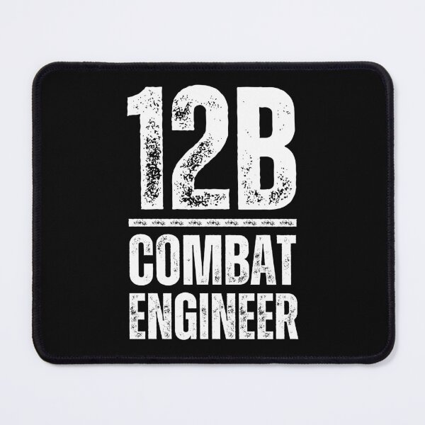 Item preview, 12B Combat Engineer – U.S. Army MOS Military Design for Veterans & Soldiers Distressed White Font designed and sold by GFamilyC.