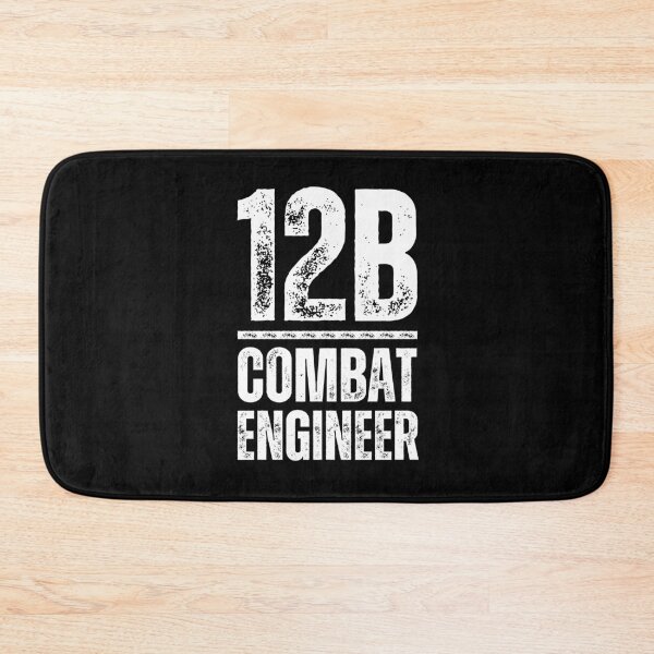 Item preview, 12B Combat Engineer – U.S. Army MOS Military Design for Veterans & Soldiers Distressed White Font designed and sold by GFamilyC.