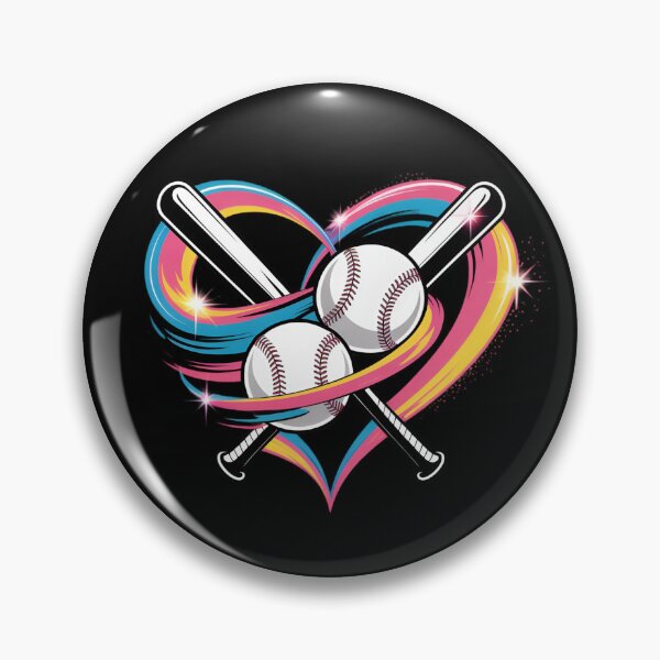 Item preview, Baseball Heart Colorful  designed and sold by vaxiek.