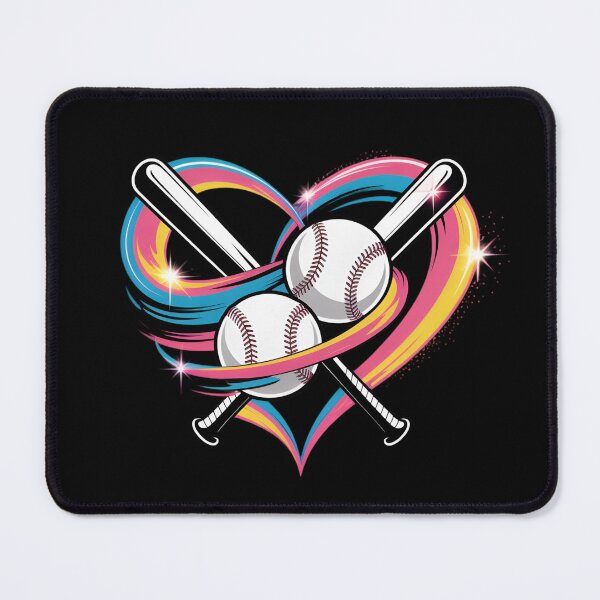 Item preview, Baseball Heart Colorful  designed and sold by vaxiek.