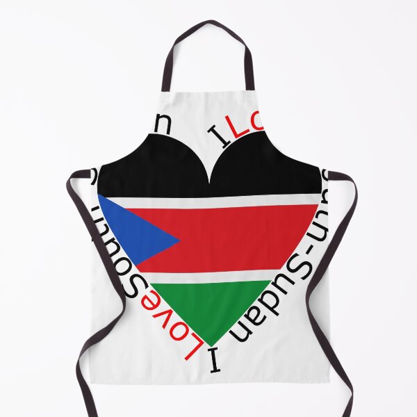Item preview, I Love South Sudan Heart designed and sold by TheIconSmith.