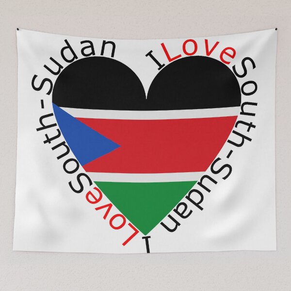 Item preview, I Love South Sudan  Heart designed and sold by TheIconSmith.