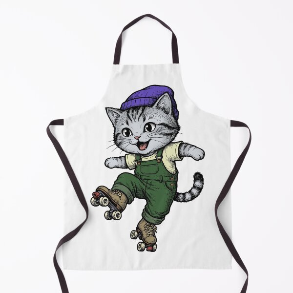 Item preview, A cat on roller skates designed and sold by krabbaraban.